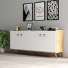 Sideboard mit 4 türen, Karol 0103 Weiß (1)