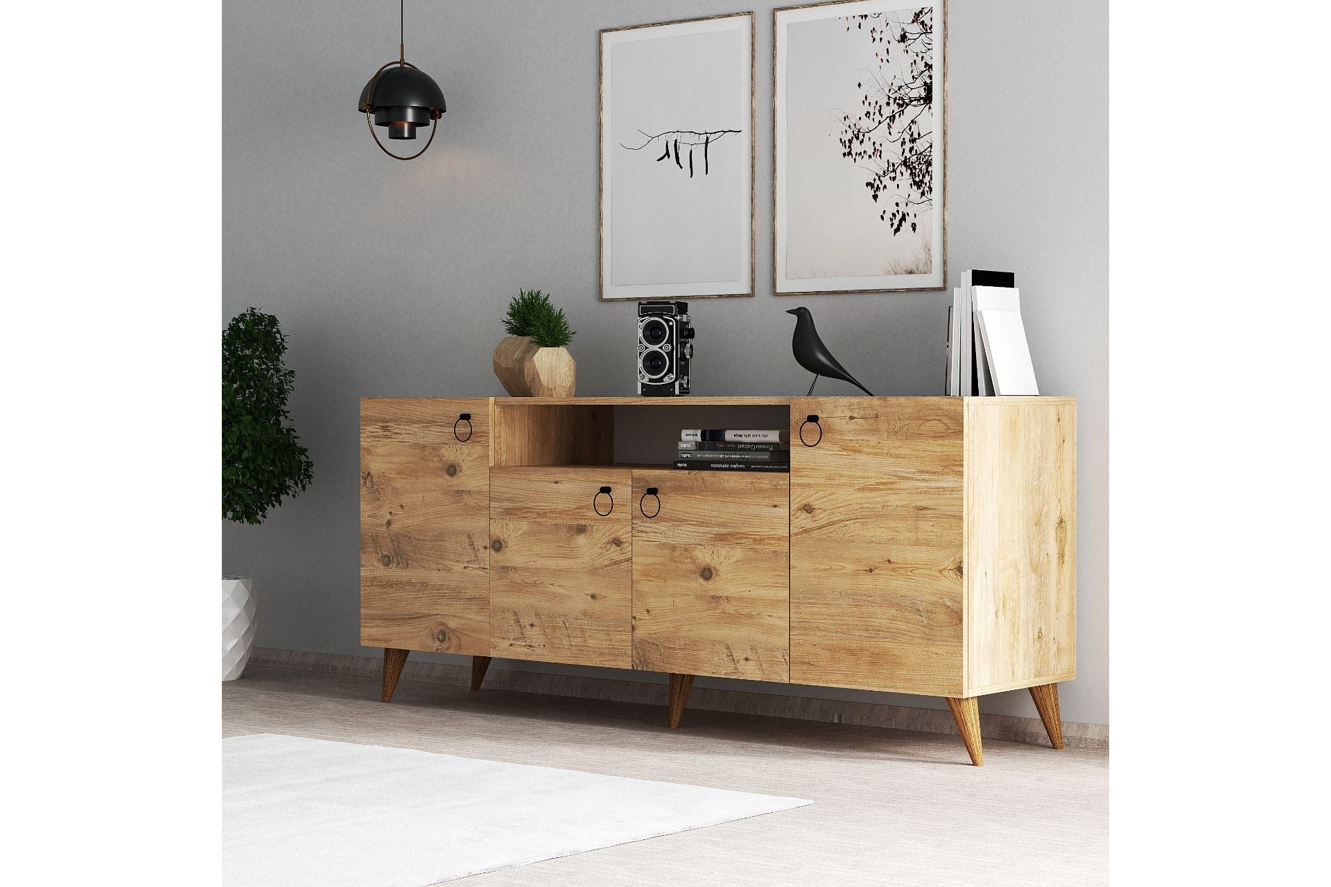 Sideboard mit 4 türen, Karol 0202 Kiefer (1)