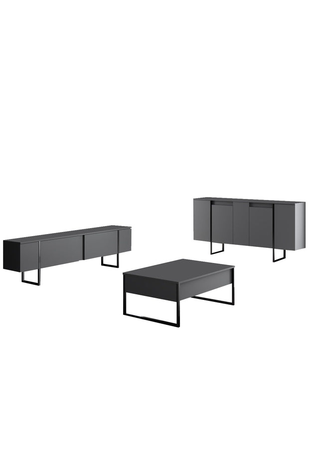 Sideboard mit 4 türen, Luxe Nussbaum (7)