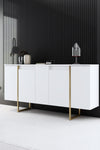 Sideboard mit 4 türen, Luxe Weiß