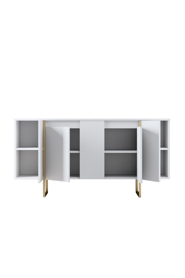 Sideboard mit 4 türen, Luxe Weiß (7)