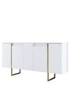 Sideboard mit 4 türen, Luxe Weiß (8)