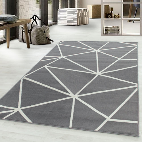 Teppich Base 2860 Geometric Grau (1)