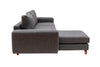 Ecksofa mit Chaiselongue Links, 4-Sitzer, aus Stoff, Berlin Grau (8)