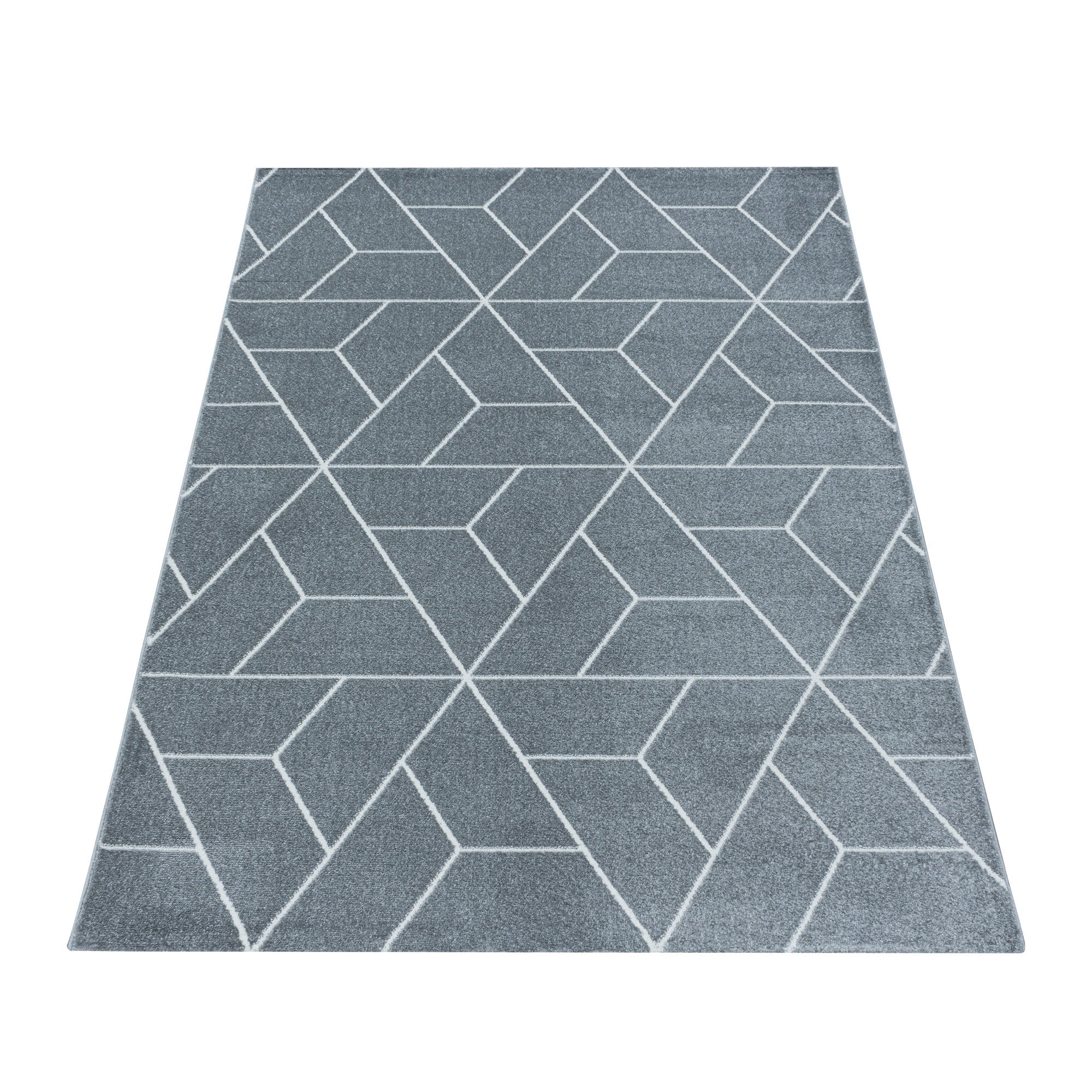 Teppich Efor 3715 Geometric Grau (2)