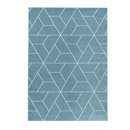 Teppich Efor 3715 Geometric Blau