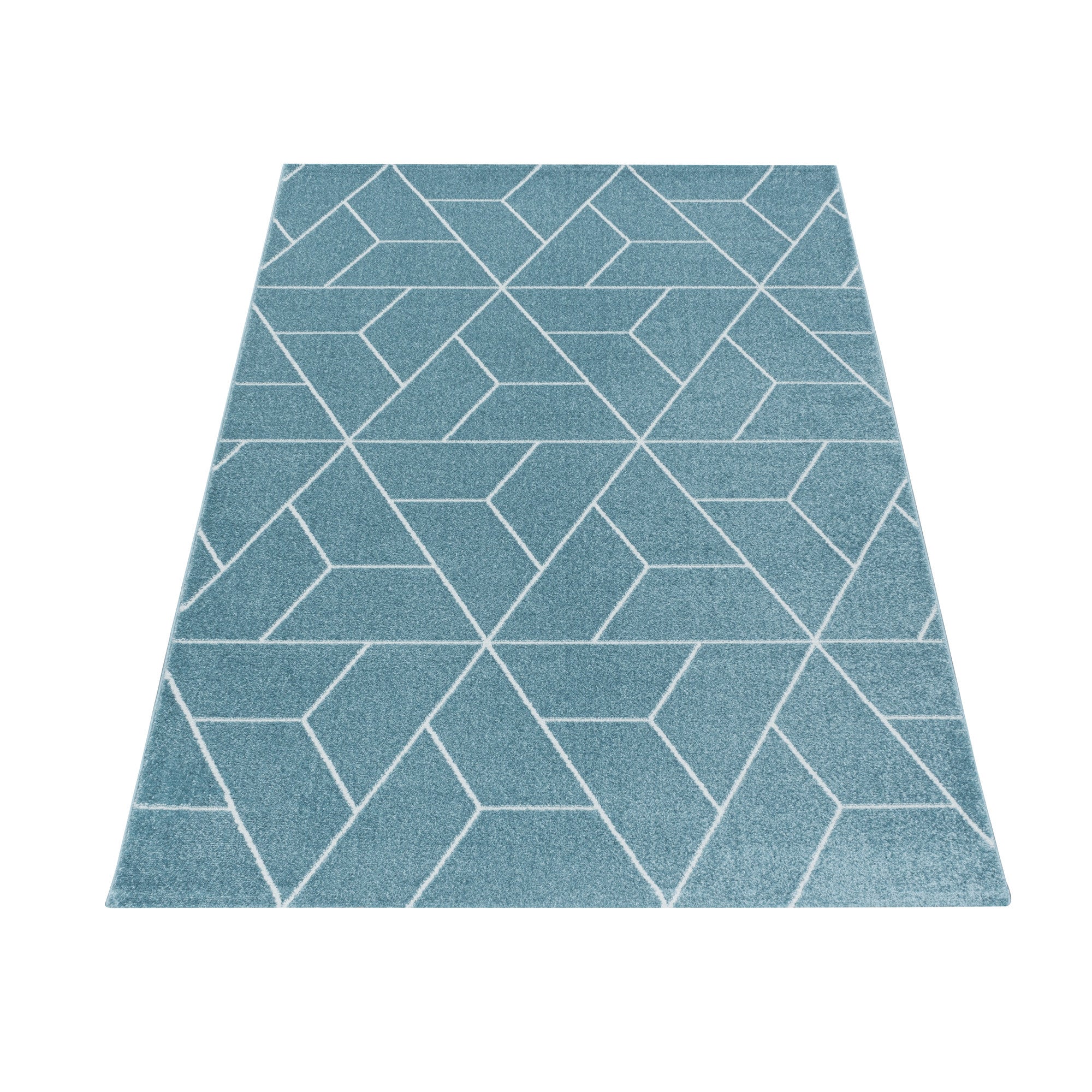 Teppich Efor 3715 Geometric Blau (2)