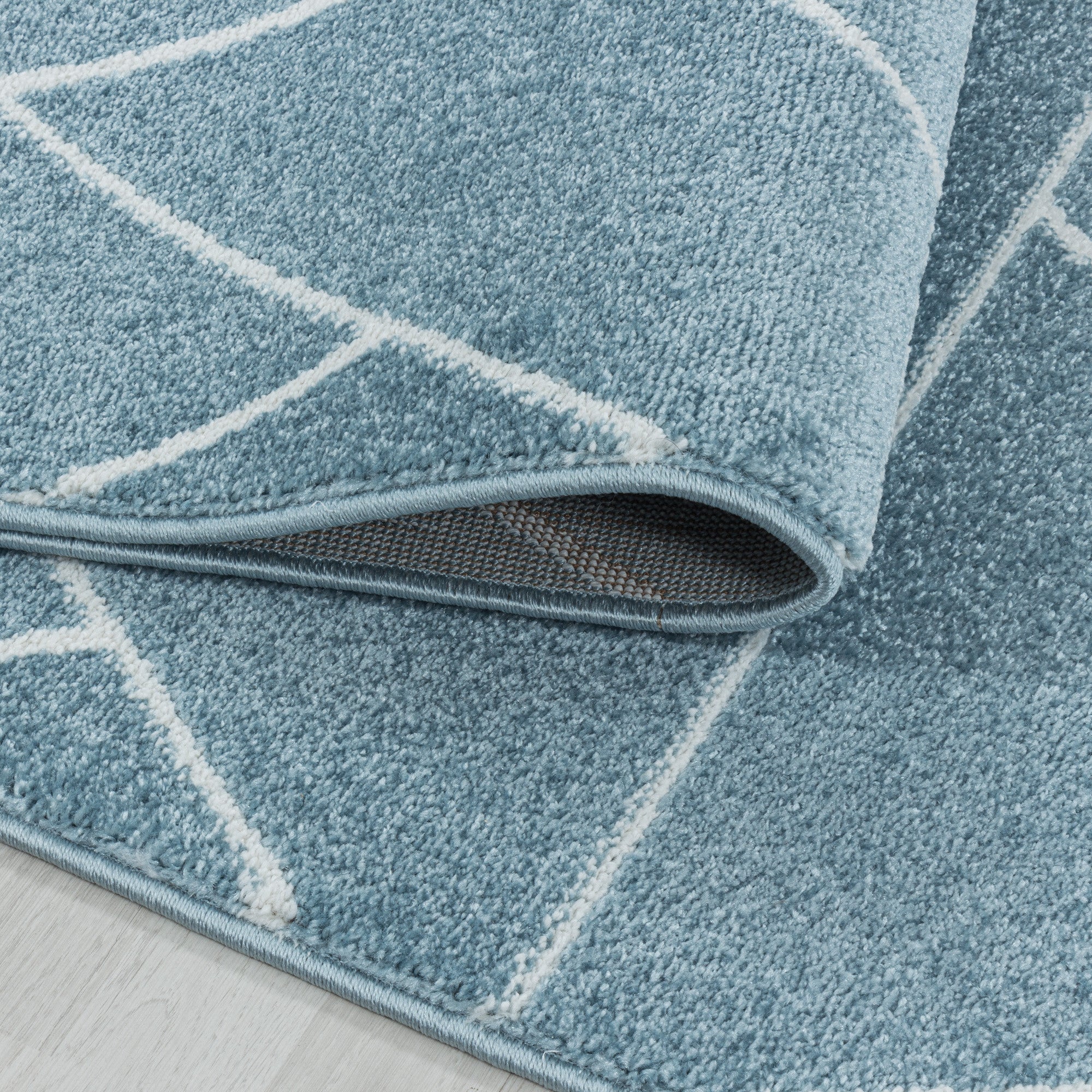 Teppich Efor 3715 Geometric Blau (4)