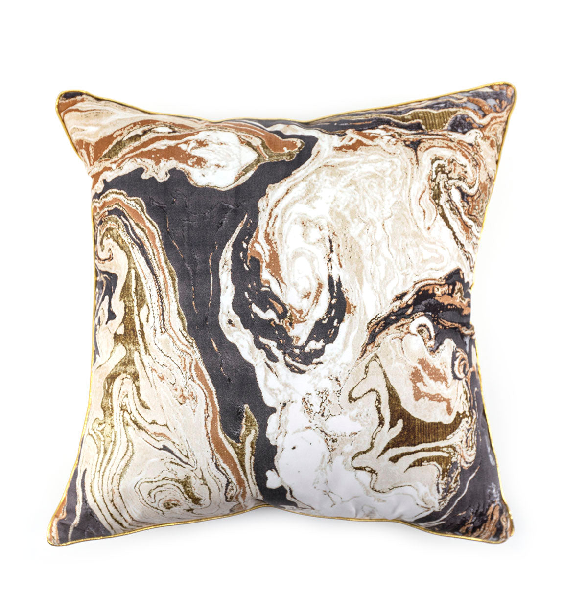 Dekokissen Dali Water Marbled Gold, 45 x 45 cm