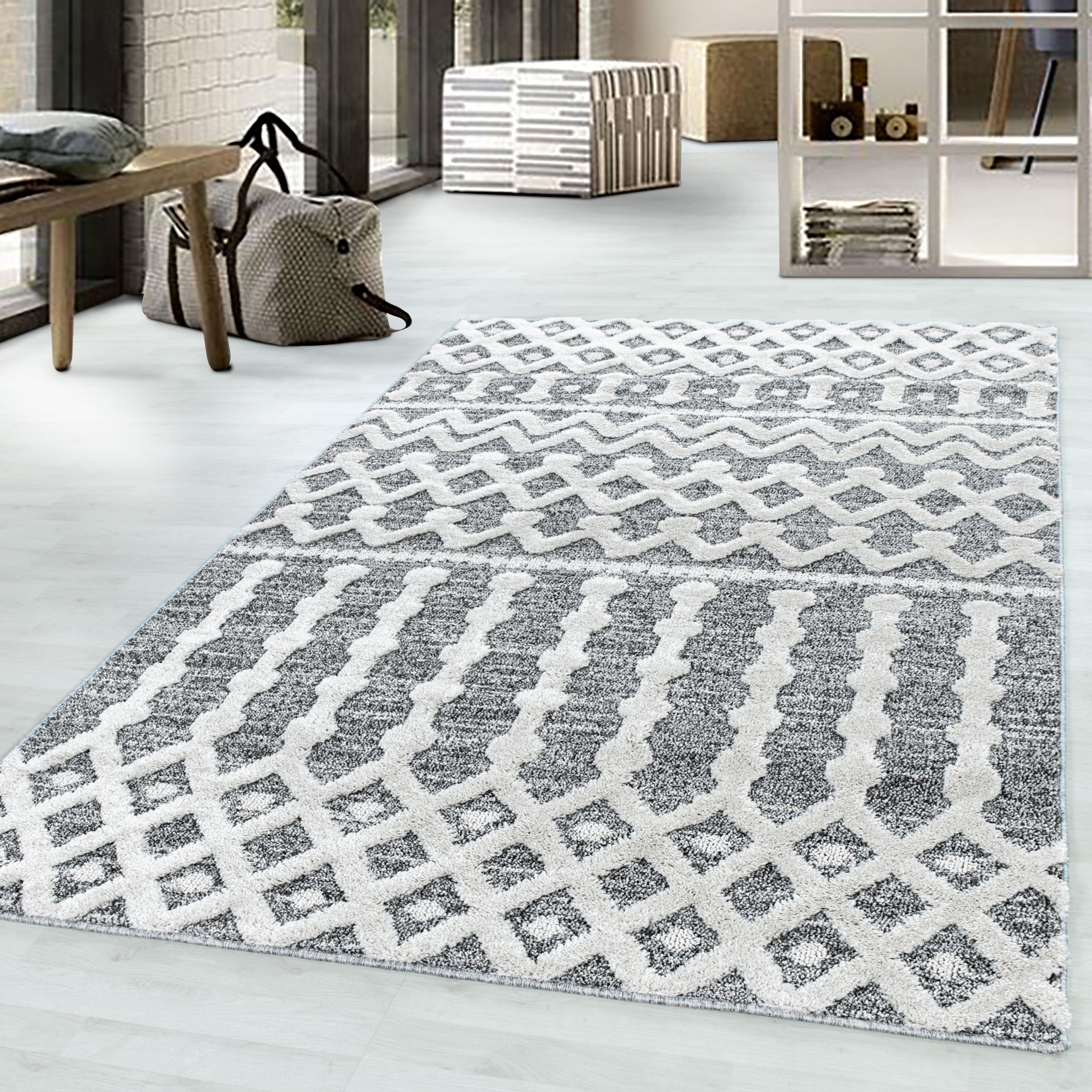 Teppich Pisa 4710 Boho Design Grau (1)