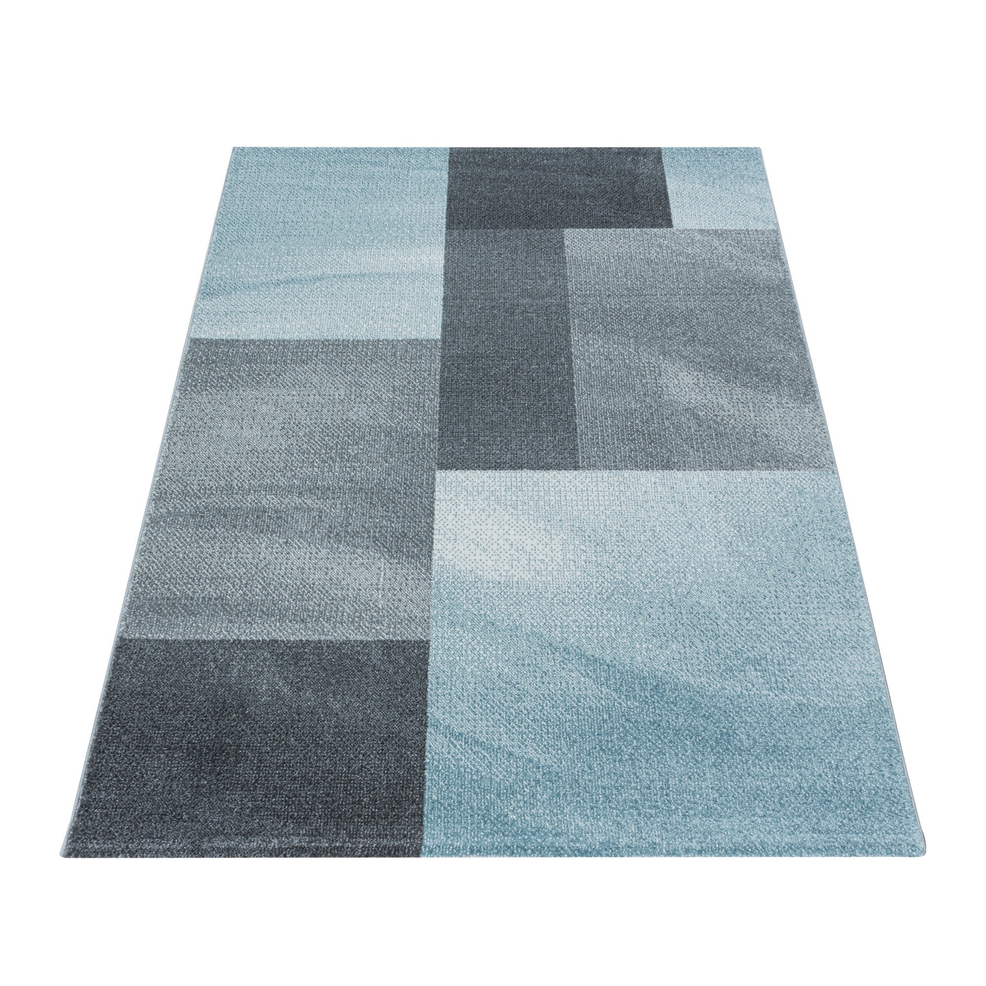 Teppich Efor 3712 Abstract Checkered Blau (2)