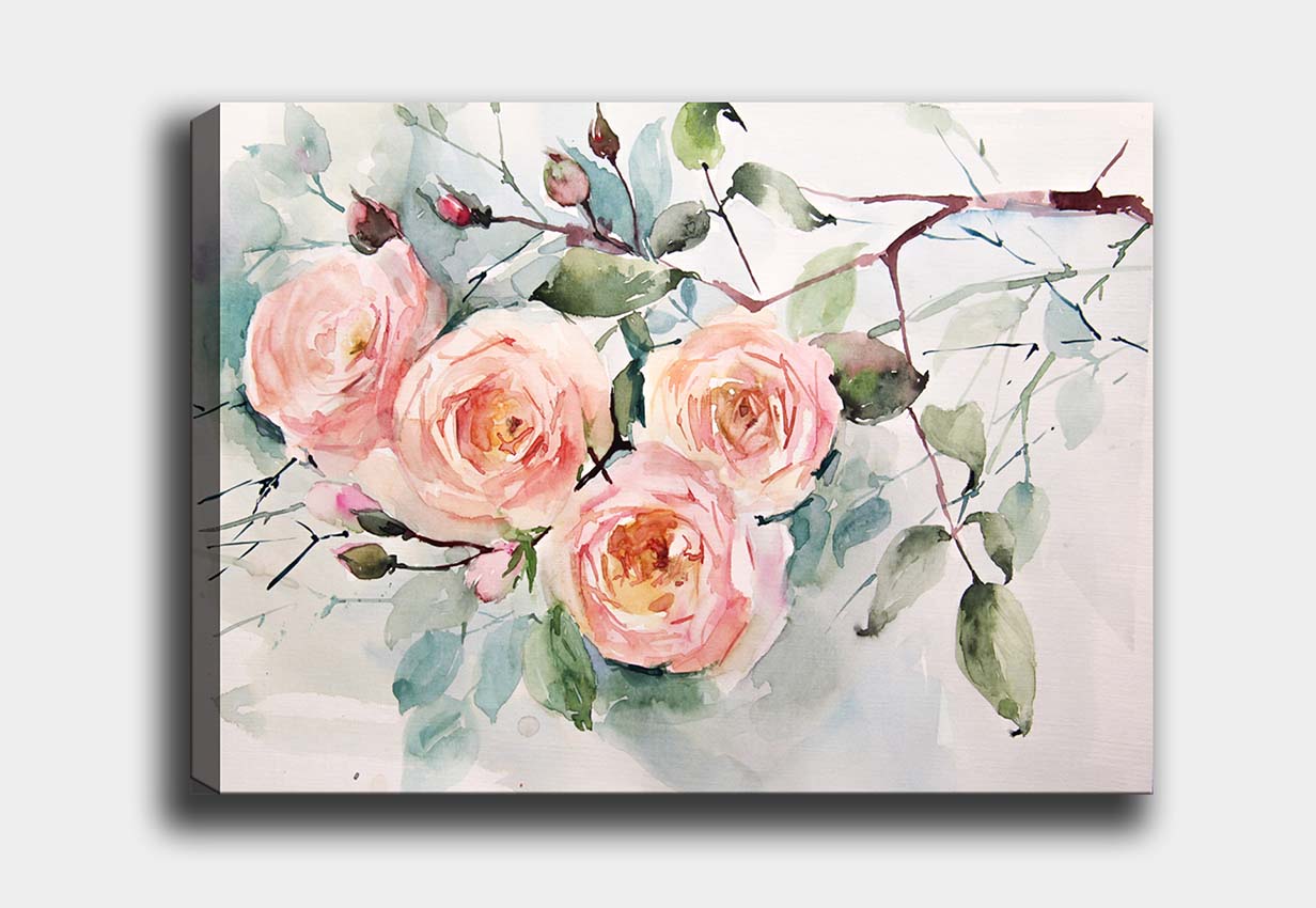 Leinwandbild Wild Roses Mehrfarben, & OYOTR-695049118 & OYOTR-695049118