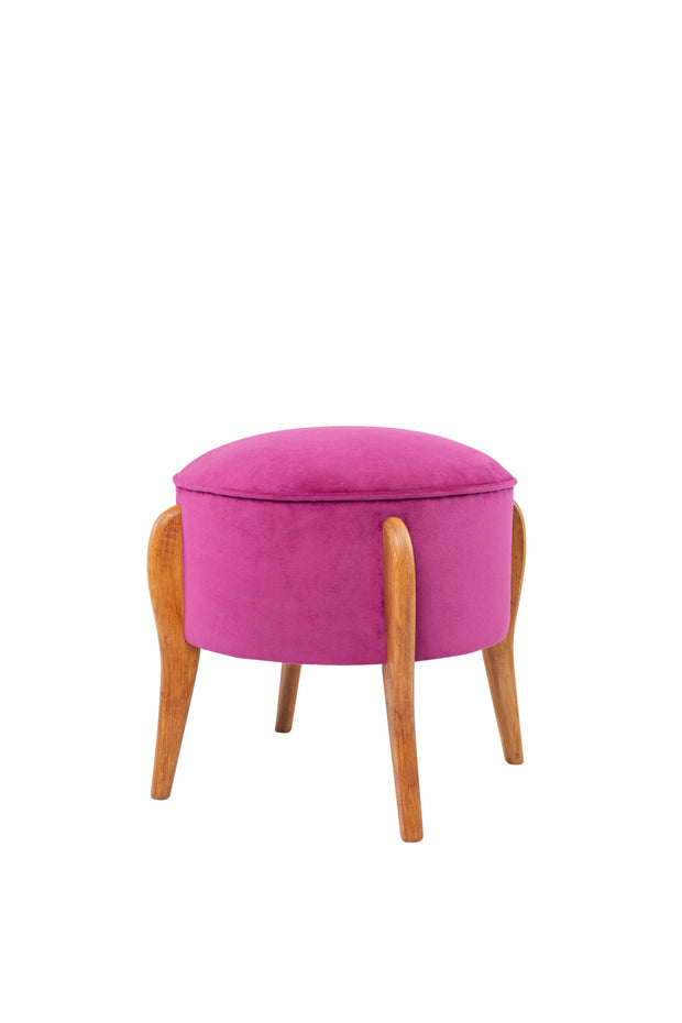 Pouf mit Stoff Lockett Violett