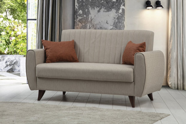 Schlafsofa 2-Sitzer mit Stoff, Alkon Beige (1)