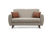 Schlafsofa 2-Sitzer mit Stoff, Alkon Beige (3)