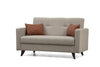 Schlafsofa 2-Sitzer mit Stoff, Polya Beige (3)