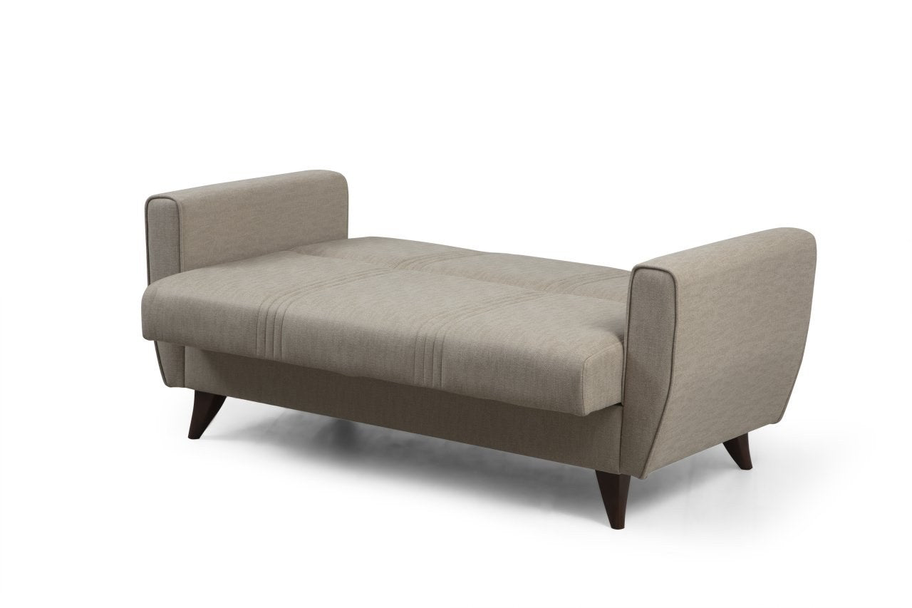 Schlafsofa 2-Sitzer mit Stoff, Zaden Beige (5)