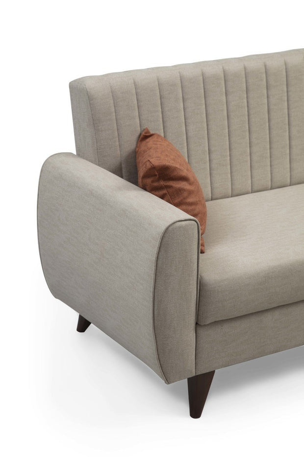 Schlafsofa 3-Sitzer mit Stoff, Alkon Beige (2)