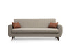 Schlafsofa 3-Sitzer mit Stoff, Alkon Beige (3)