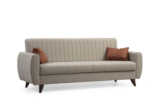 Schlafsofa 3-Sitzer mit Stoff, Alkon Beige (4)