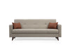 Schlafsofa 3-Sitzer mit Stoff, Polya Beige (2)