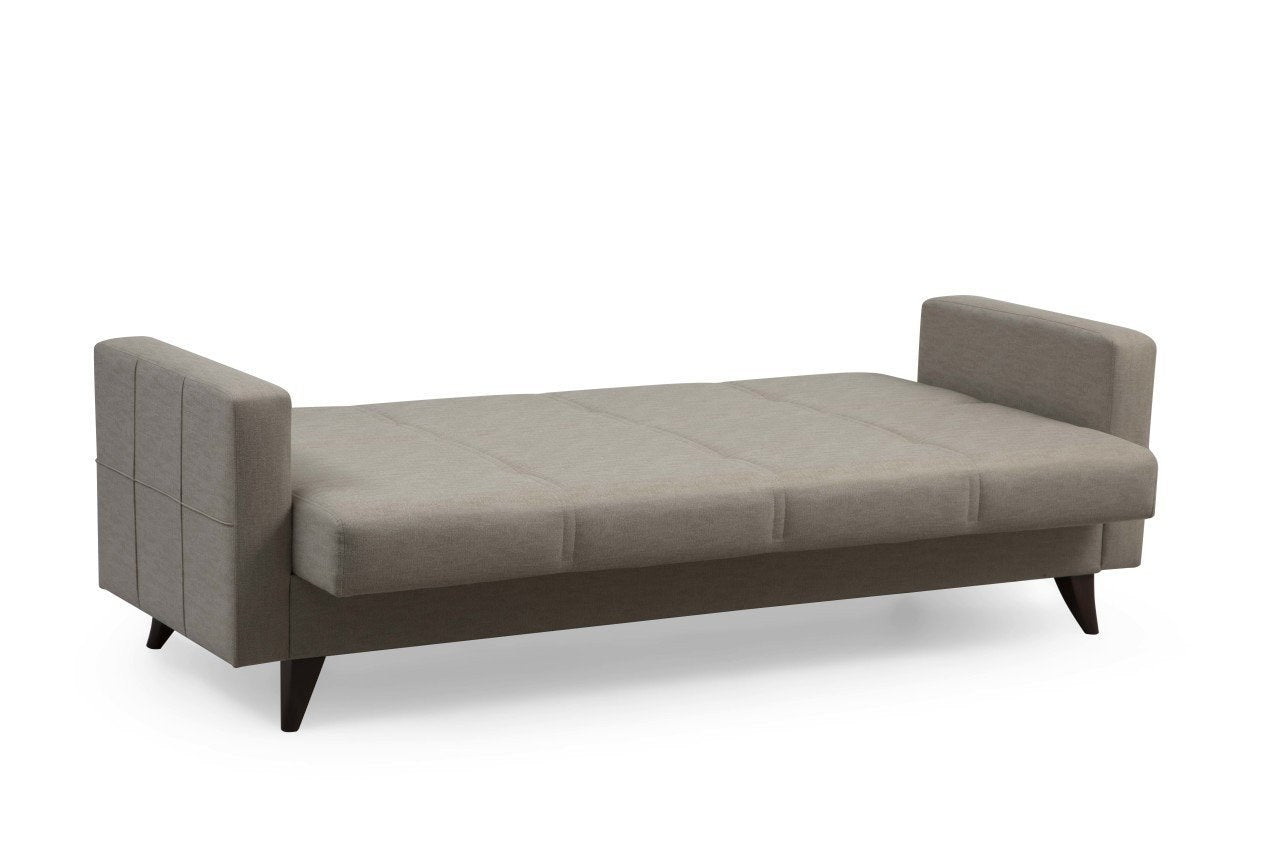 Schlafsofa 3-Sitzer mit Stoff, Polya Beige (5)