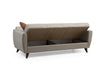 Schlafsofa 3-Sitzer mit Stoff, Zaden Beige (5)