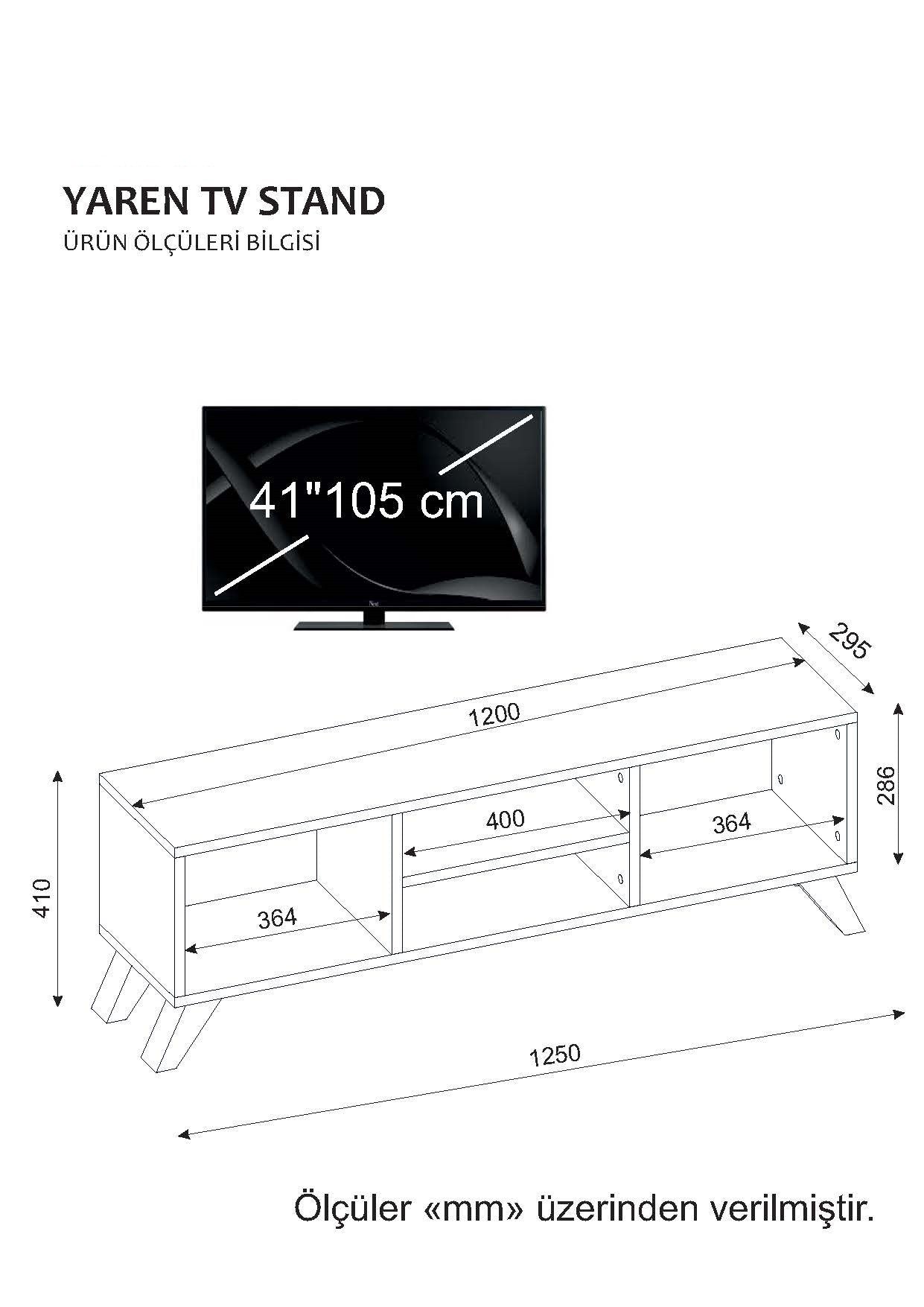 TV-Möbel Yaren Weiß (2)