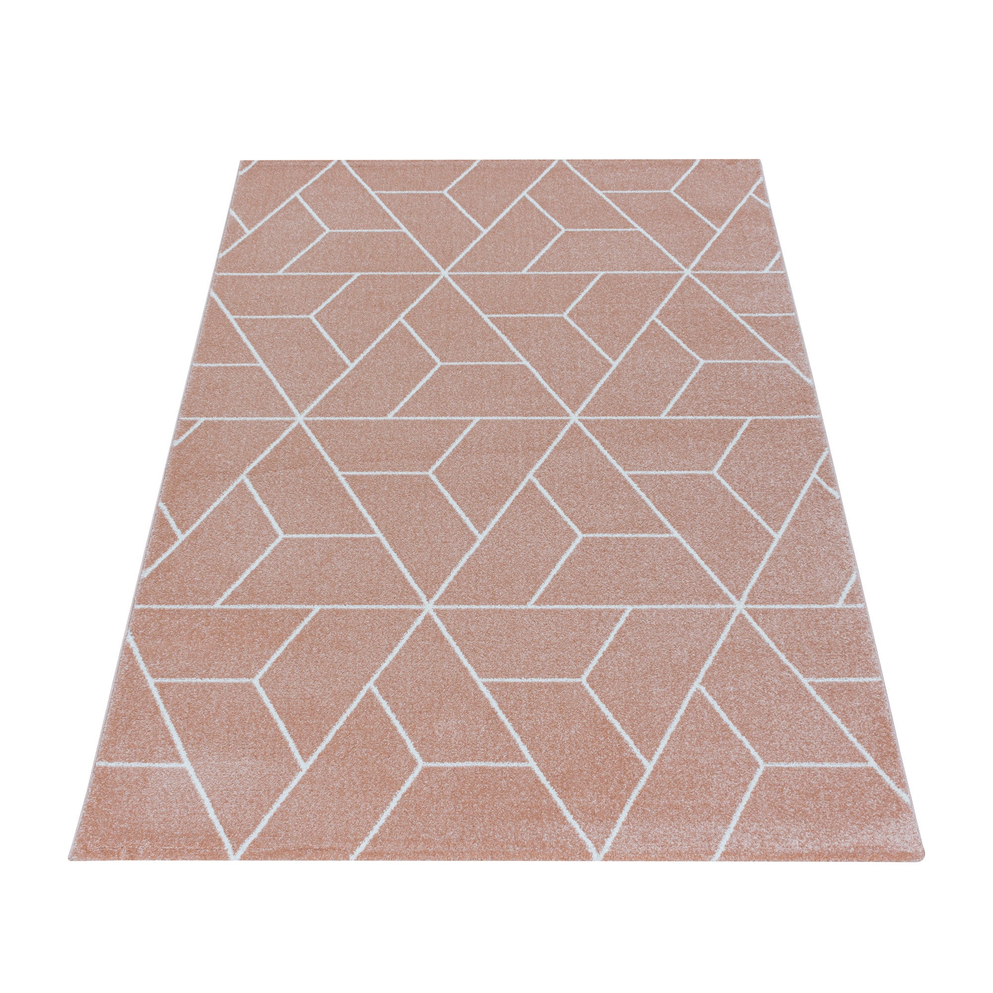 Teppich Efor 3715 Geometric Rosa (2)