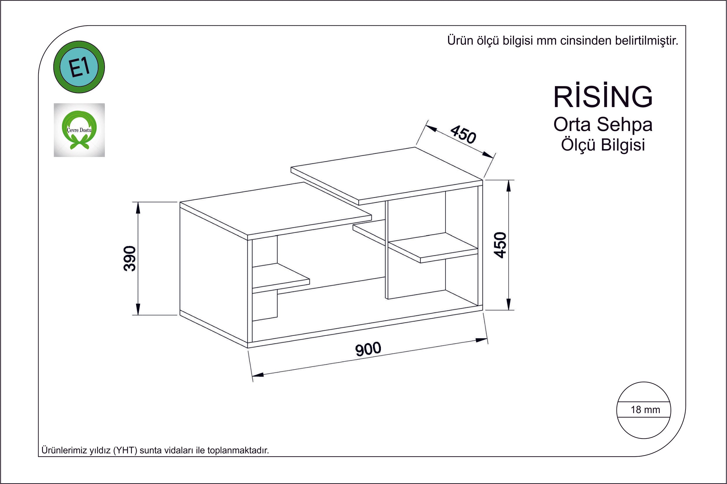 Couchtisch Rising Eiche (1)