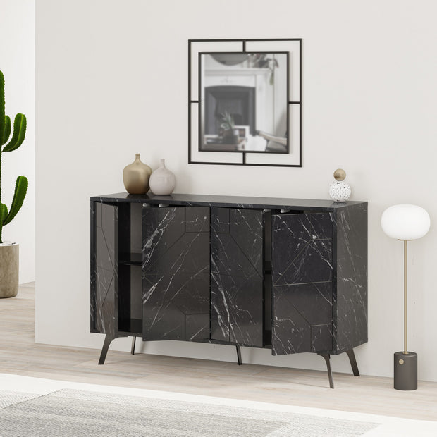 Sideboard mit 4 türen, Dune Schwarz (1)