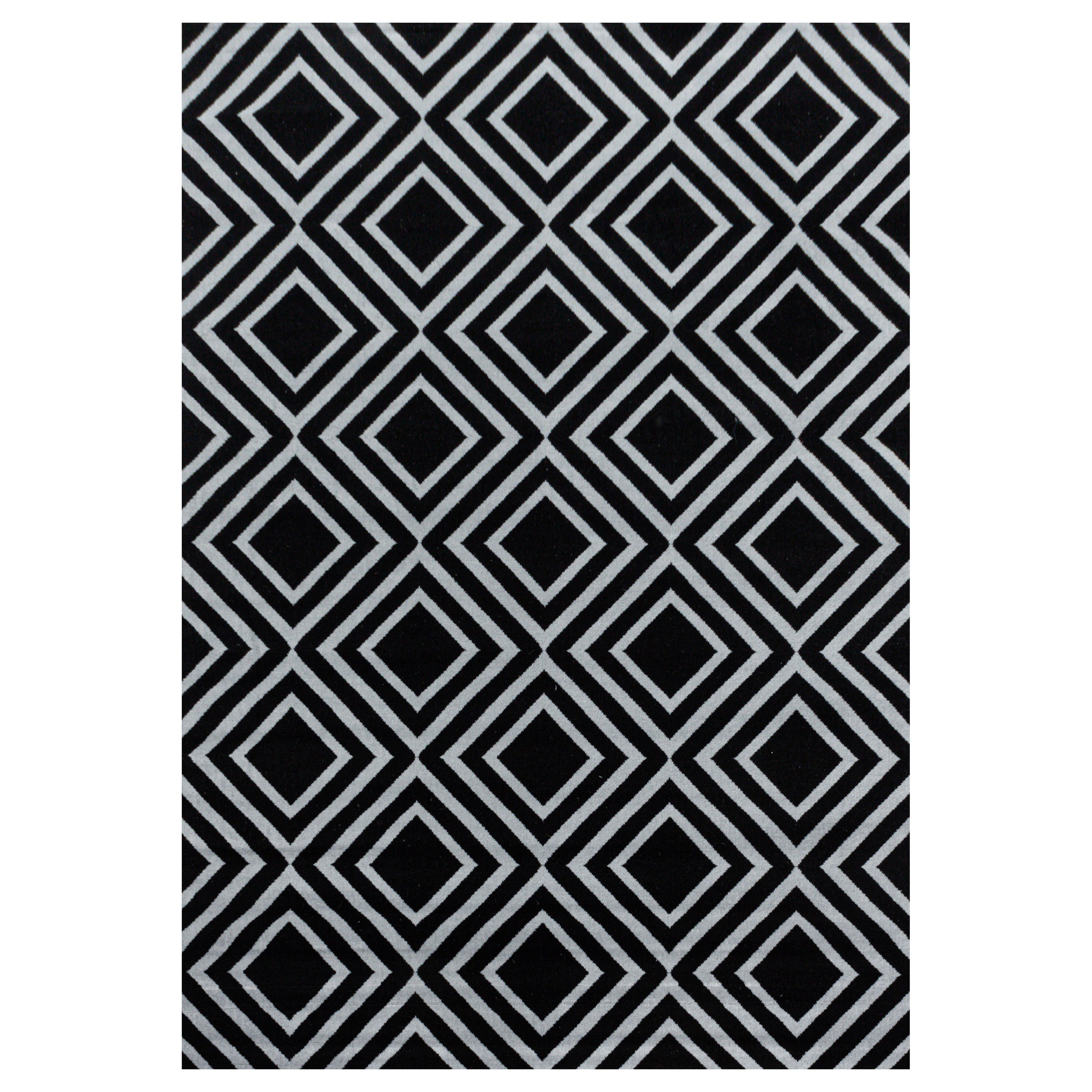 Teppich Costa 3525 Geometric Schwarz