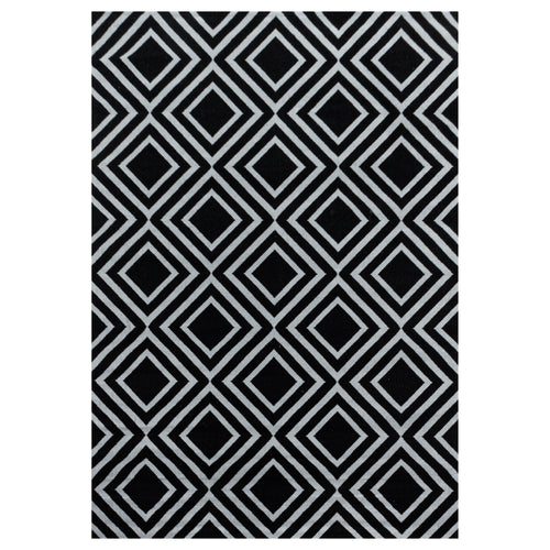 Teppich Costa 3525 Geometric Schwarz