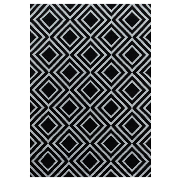 Teppich Costa 3525 Geometric Schwarz