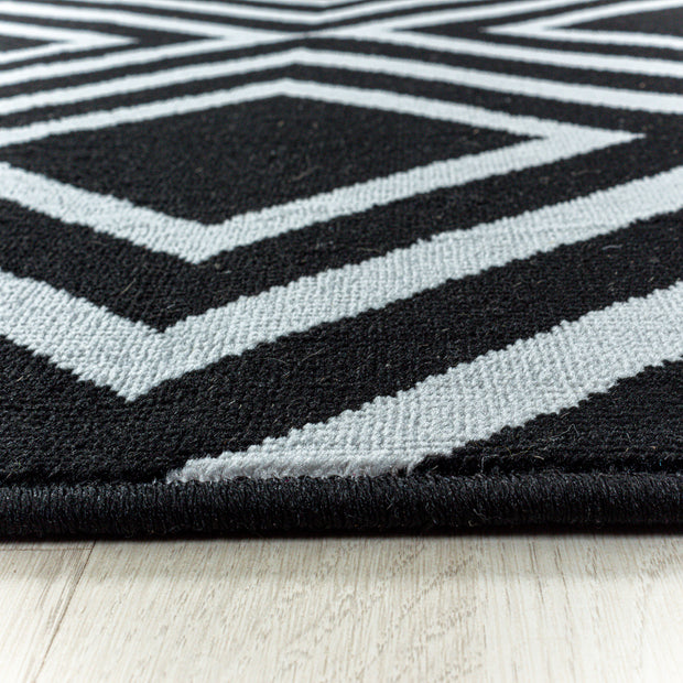 Teppich Costa 3525 Geometric Schwarz (2)