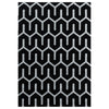 Teppich Costa 3524 Geometric Schwarz