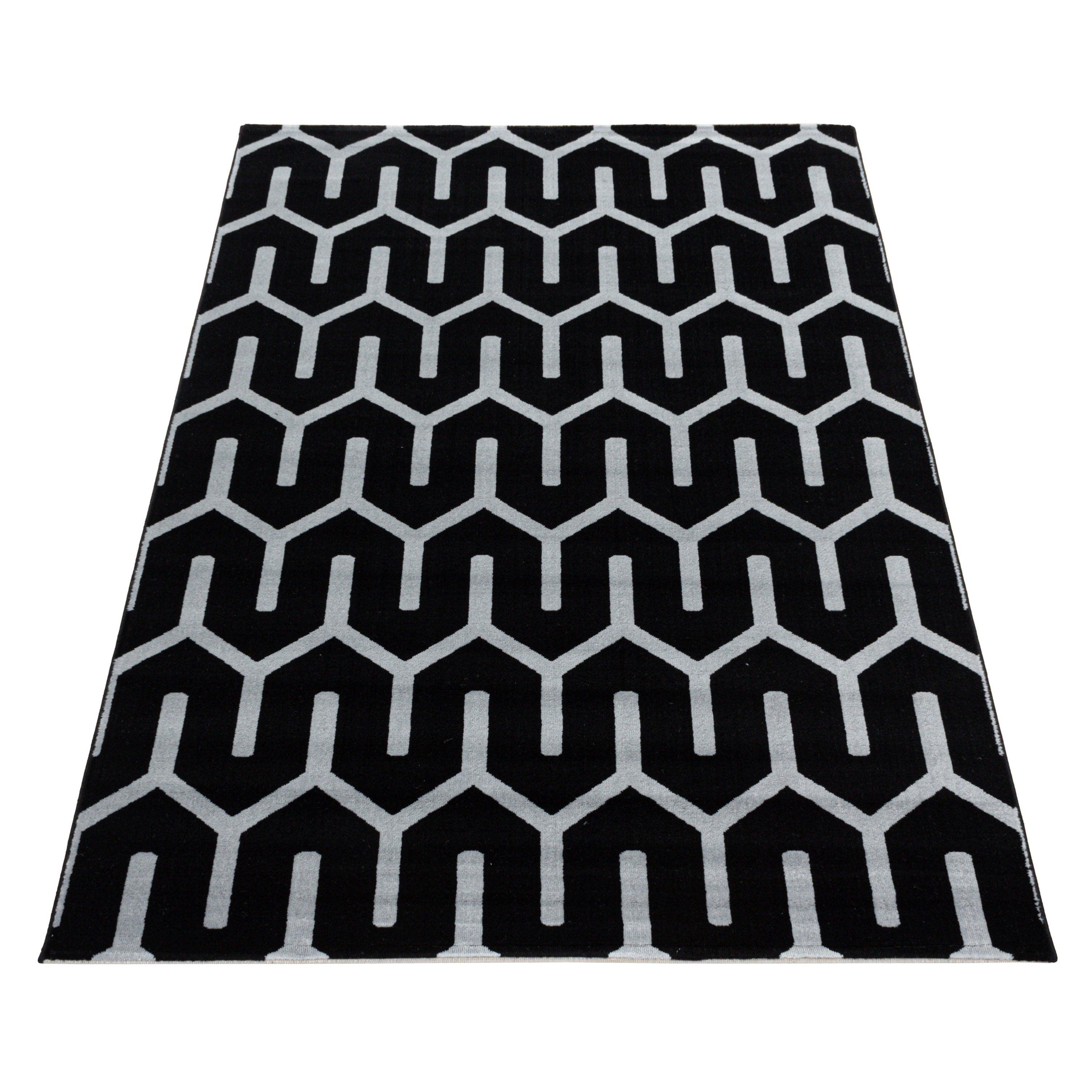 Teppich Costa 3524 Geometric Schwarz (2)