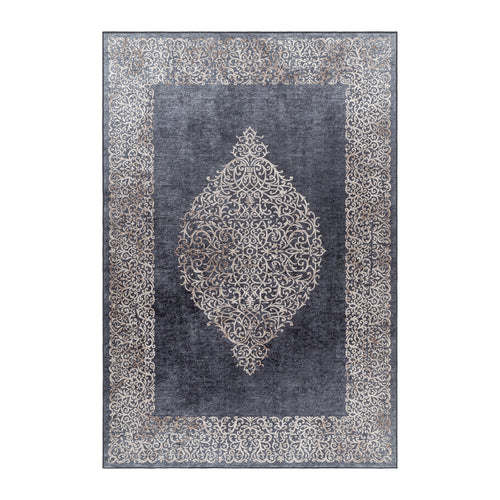 Teppichläufer Fiesta 4303 Baroque Design Schwarz