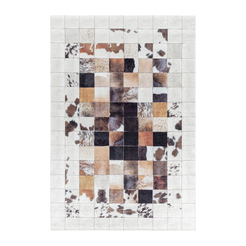 Teppichläufer Fiesta 4306 Patchwork Weiß