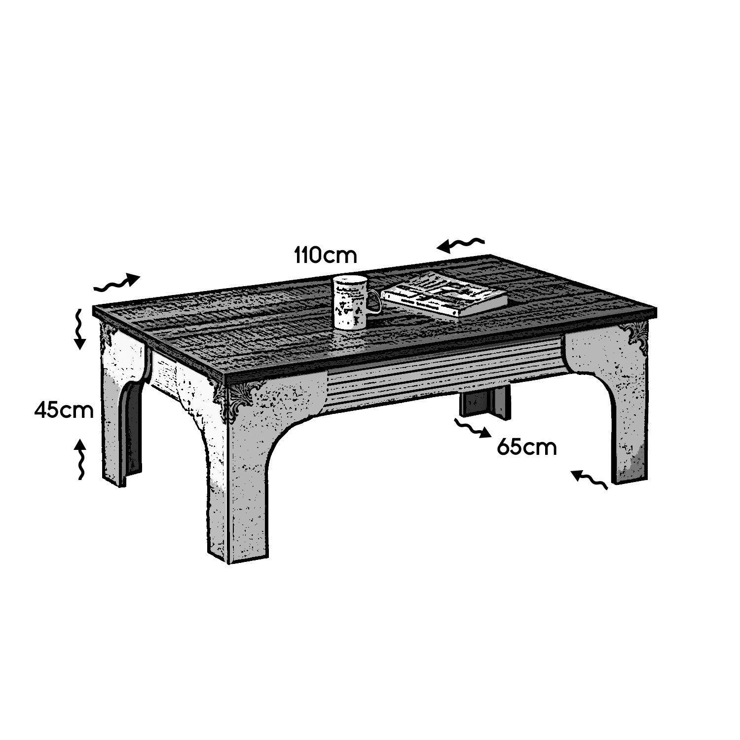 Couchtisch Gazel Braun (3)