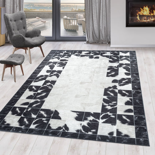 Teppichläufer Fiesta 4307 Patchwork Schwarz (1)