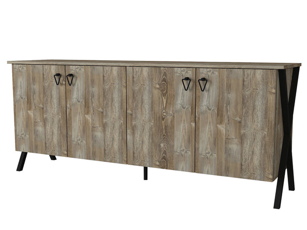 Sideboard mit 4 türen, Zeth Nussbaum (4)