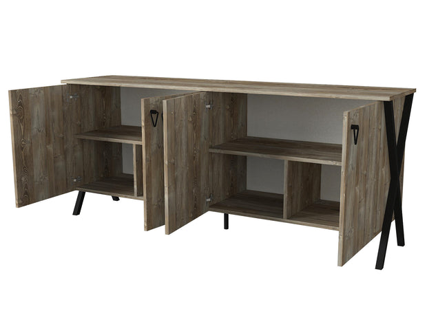 Sideboard mit 4 türen, Zeth Nussbaum (5)