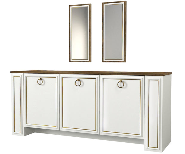 Sideboard mit 3 türen, Sansa Weiß (4)