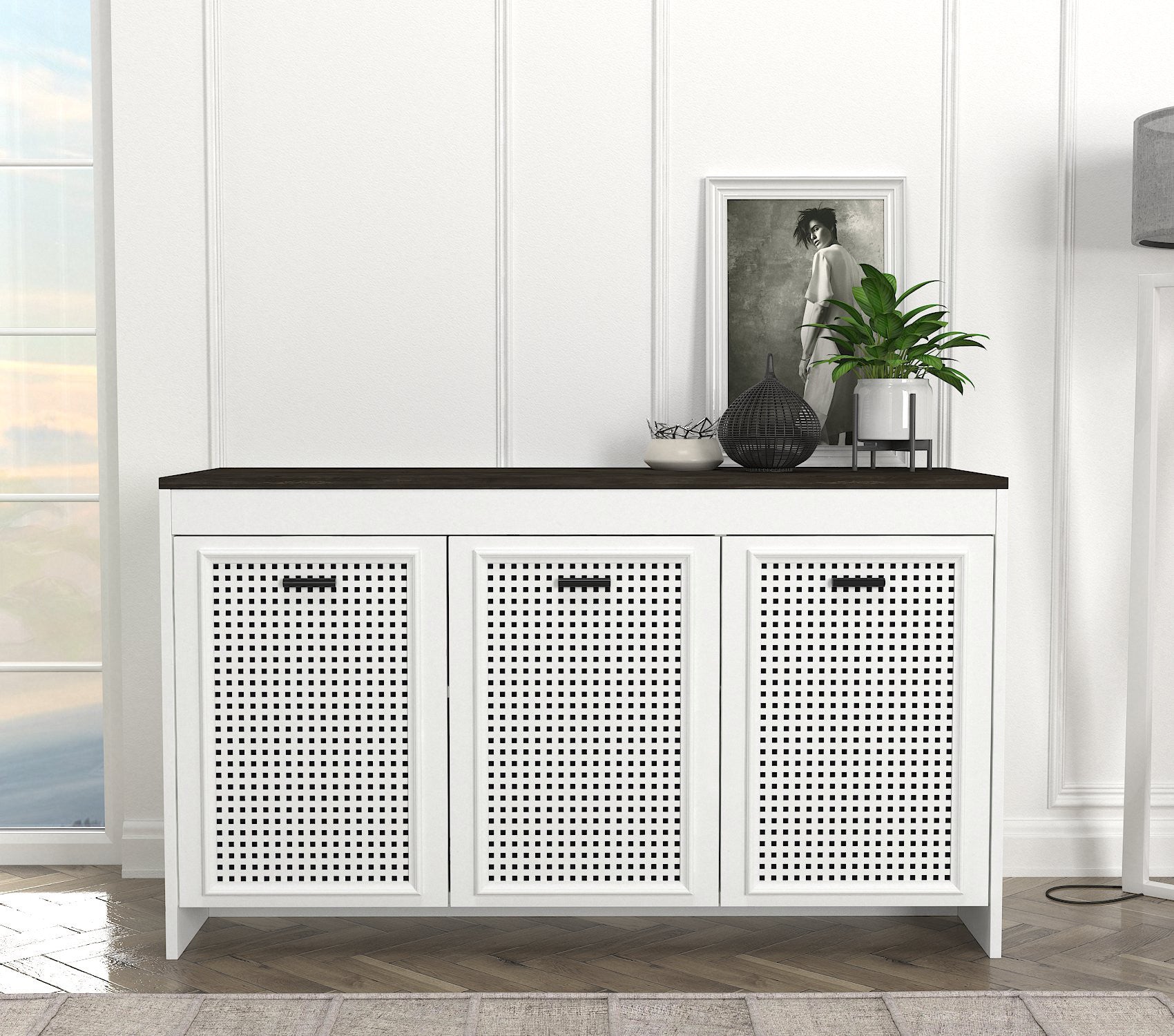 Sideboard mit 3 türen, Done 120 Braun