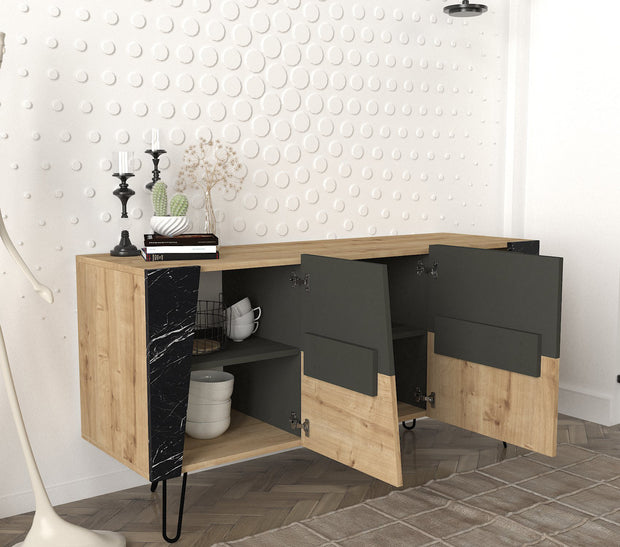 Sideboard mit 2 türen, Fanten Konsol Eiche (2)