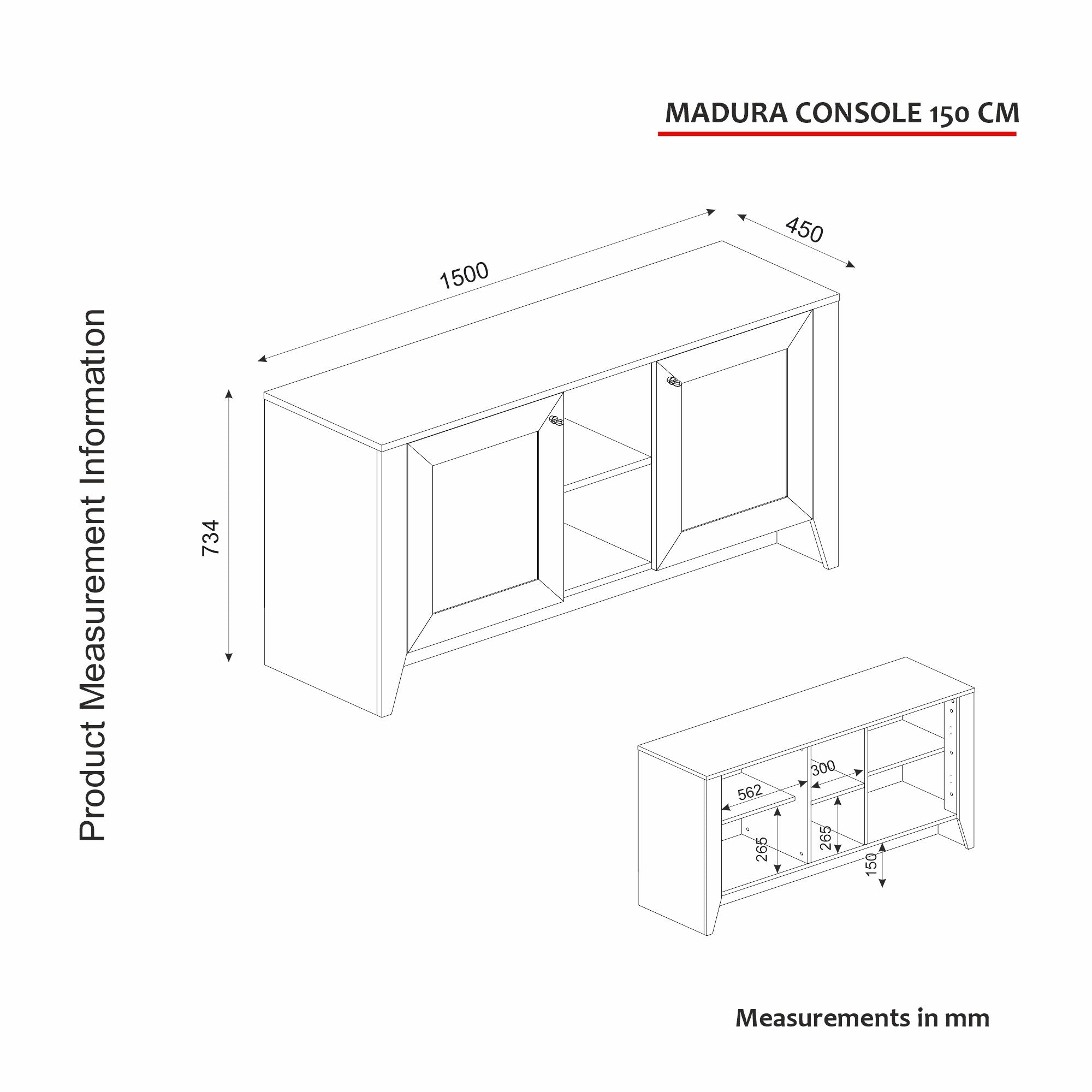 Sideboard mit 2 türen, Madura Eiche (7)