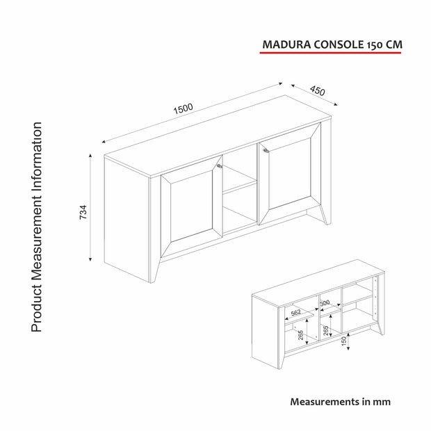 Sideboard mit 2 türen, Madura Eiche (7)