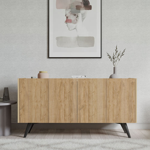 Sideboard mit 4 türen, Pekin Eiche