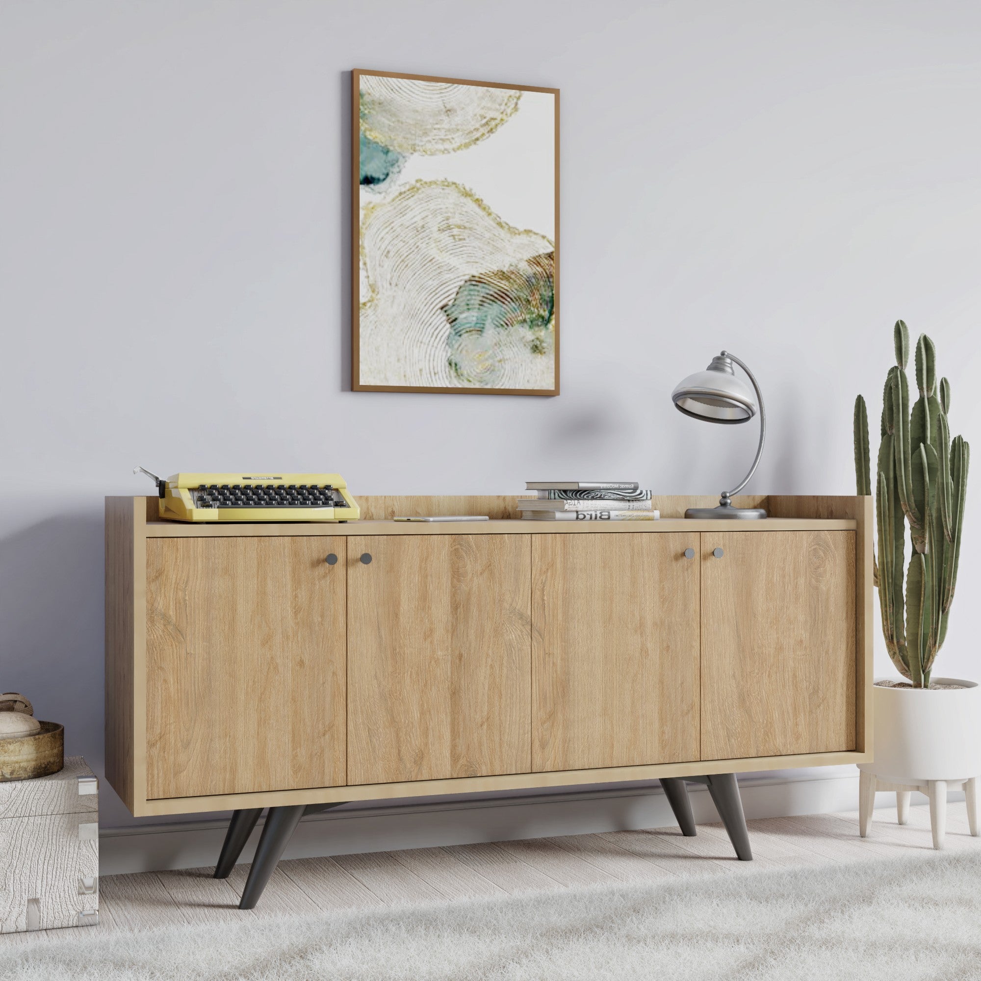 Sideboard mit 4 türen, Lizbon Eiche